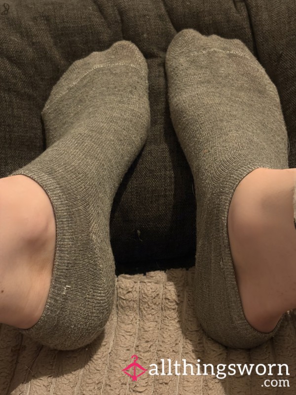 Dark Grey Ankle Socks
