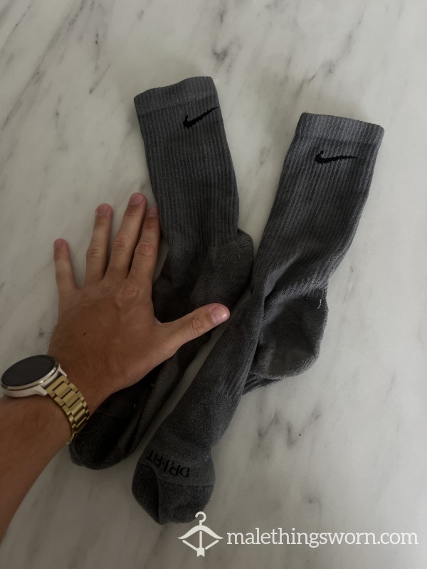 Dark Grey Nike Dri Fit Socks