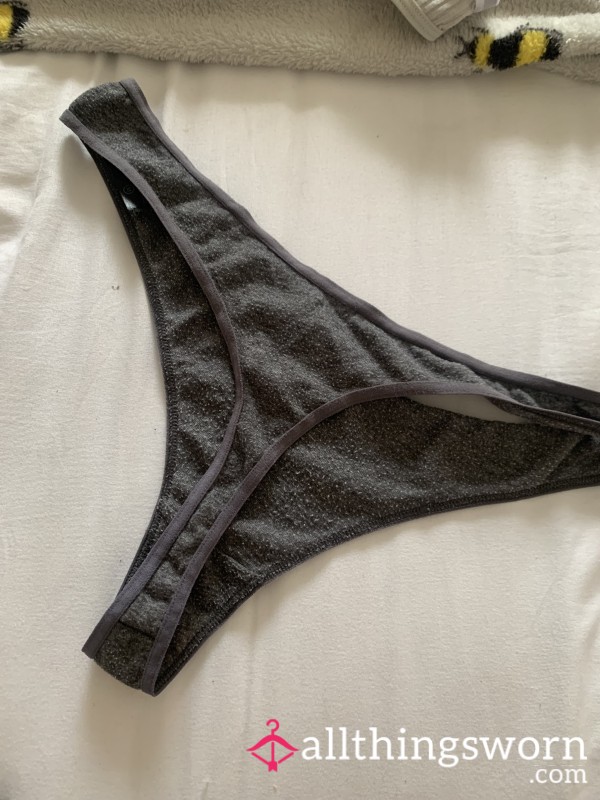 Dark Grey Thong Size S 😉