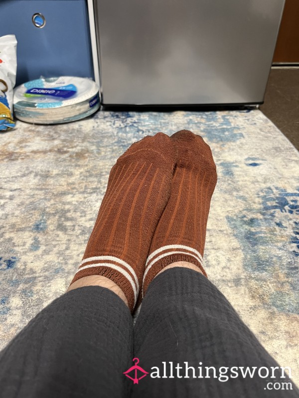 Dark Orange Socks