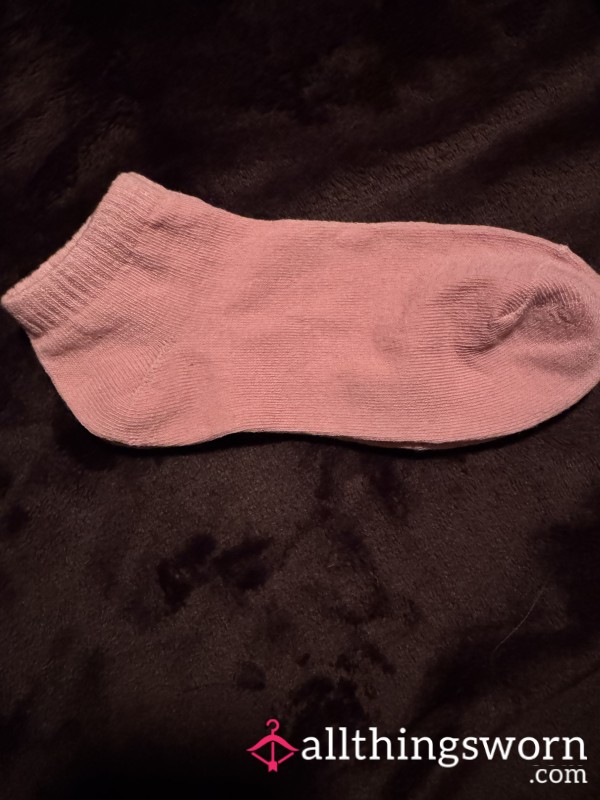 Dark Pink Ankle Socks