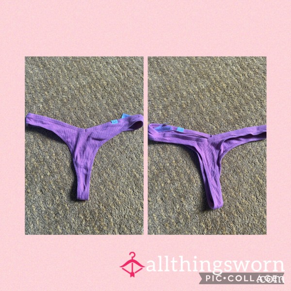 Dark Pink Cotton Thong