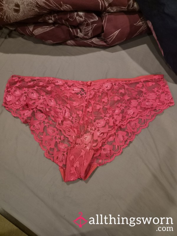 Dark Pink Lace