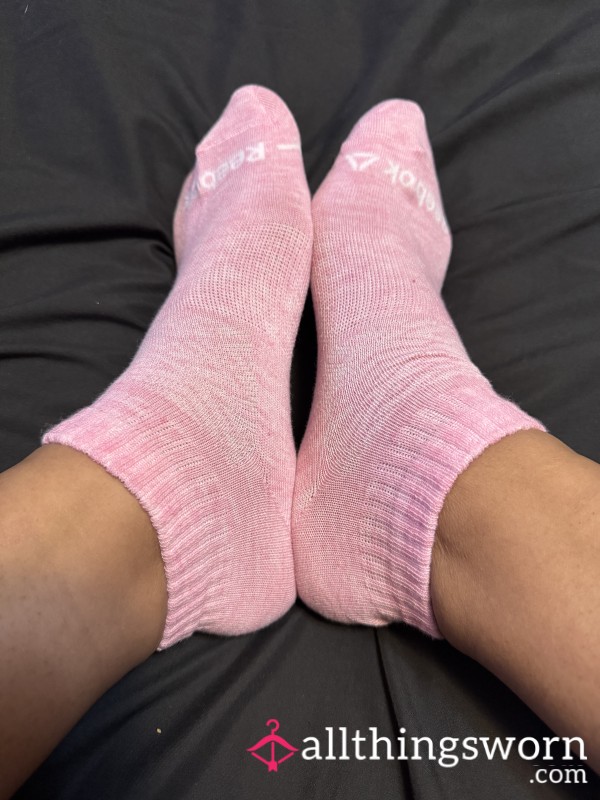 Dark Pink Reebok Ankle Socks