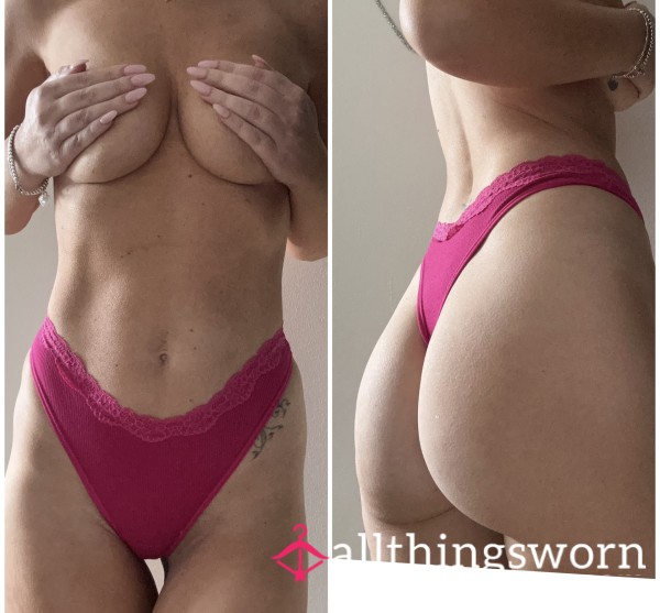 Dark Pink Thong
