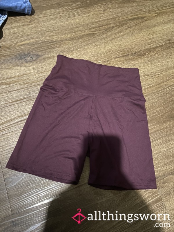 Dark Purple Biker Shorts
