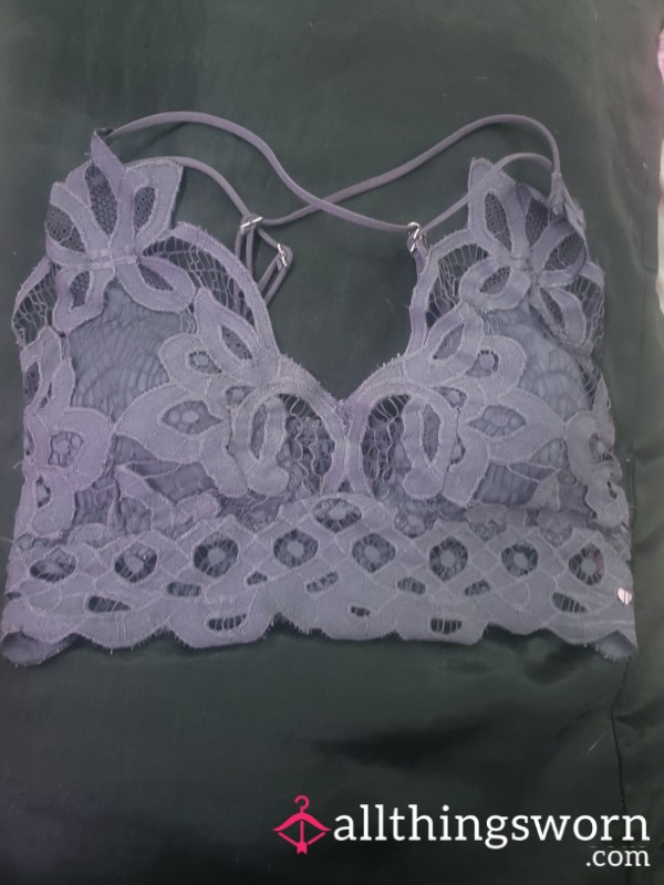 Dark Purple Lace Bra