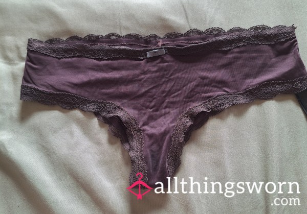 Dark Purple Nylon Panties