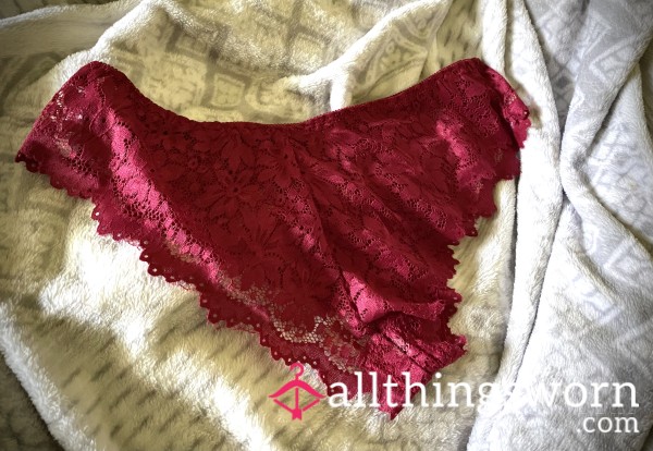 Dark Red Cheeky Panties