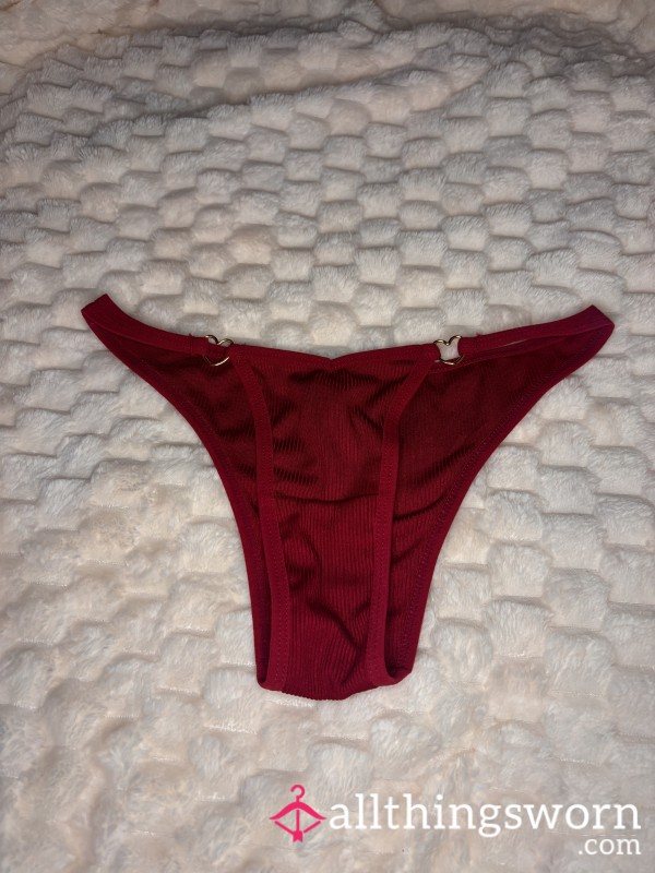 Dark Red Cheeky Panties