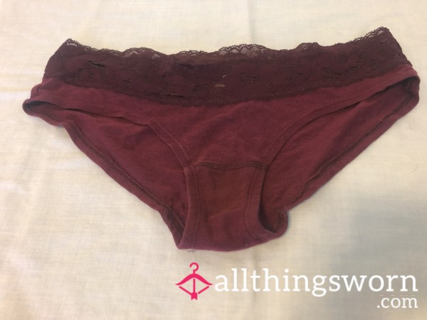 Dark Red Panties