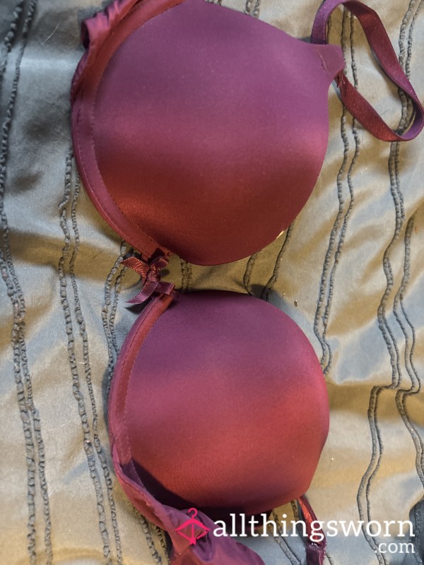 Dark Red Wine Bra
