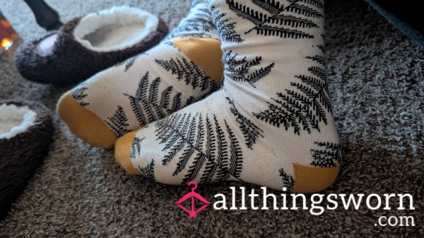 Day 3 Worn Fern Socks – Work & Home Wear