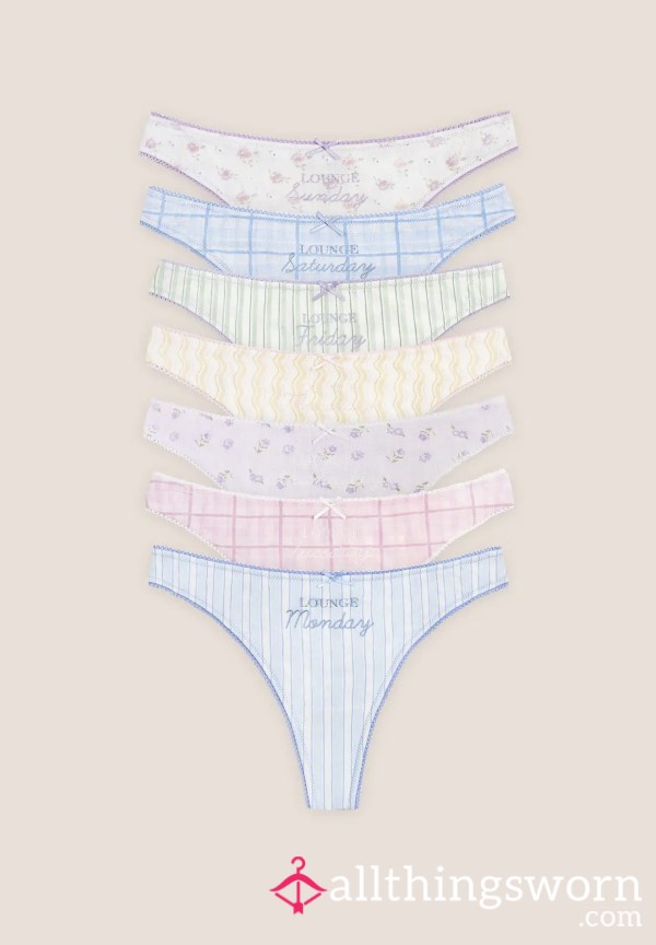 Day Of The Week Thongs