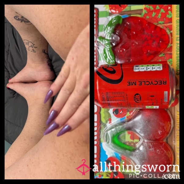 Day Worn Cuck Fruity Gummy Creampie Pu**y Pad With CEI