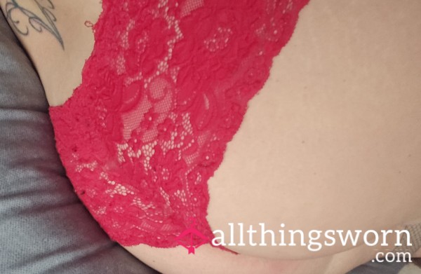 Day Worn Red Lace ..