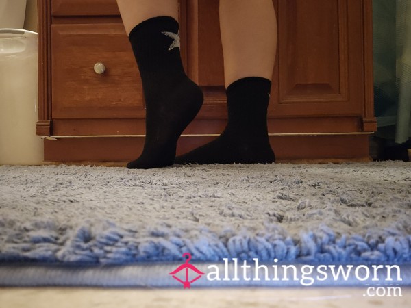 Day Worn Sweaty Star Socks