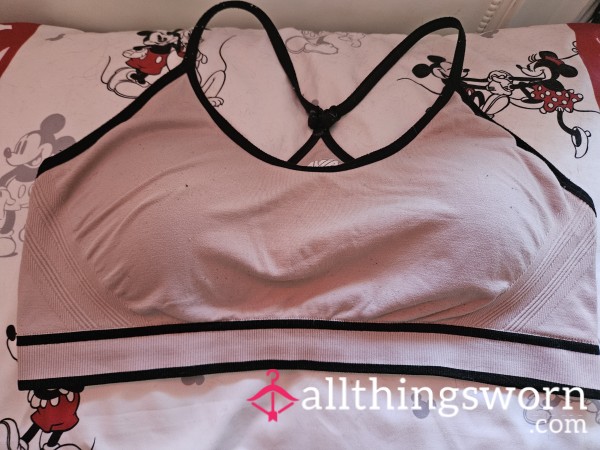 Day Worn Used Sports Bra (pink)