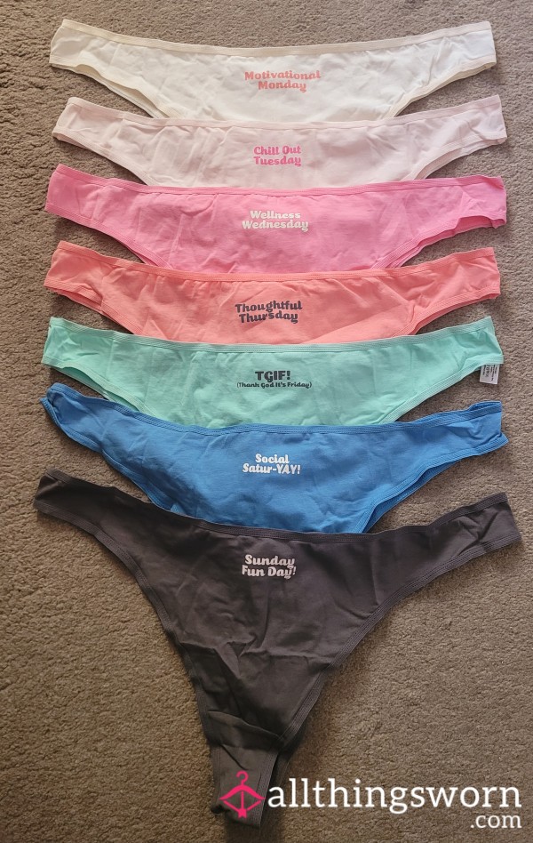 Days Of The Week Panties