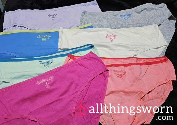 💖Days Of The Week Underwear!*3daywear*Includes Shipping!  💖