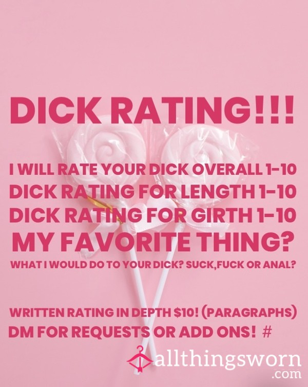 D*ck Ratings 🥵