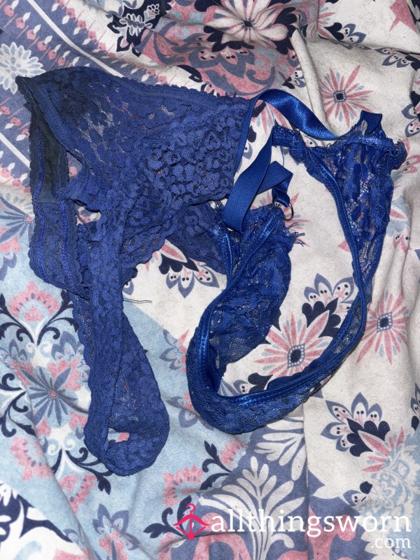 DEAL 🚨Blue Lace Thong And Regular Blue Thong.