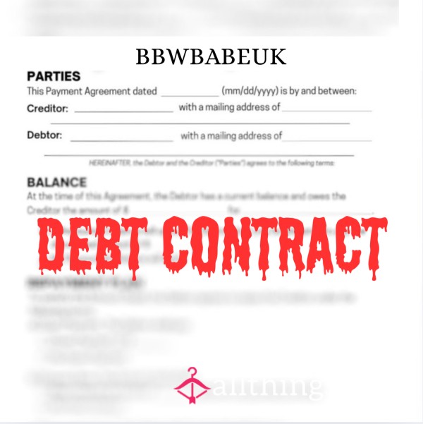 Debt Contract For FinSubs