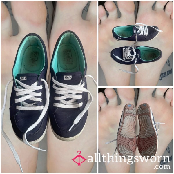 ꕤ DEEP BLUE KEDS FLAT SHOES ꕤ