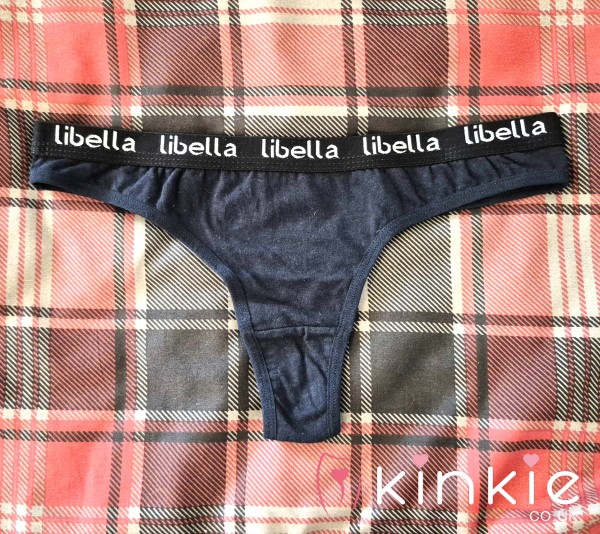 Deep Grey Black Libella Cotton Thong: Ready To Wear 😘