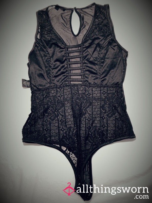 Delicate Black Bodysuit