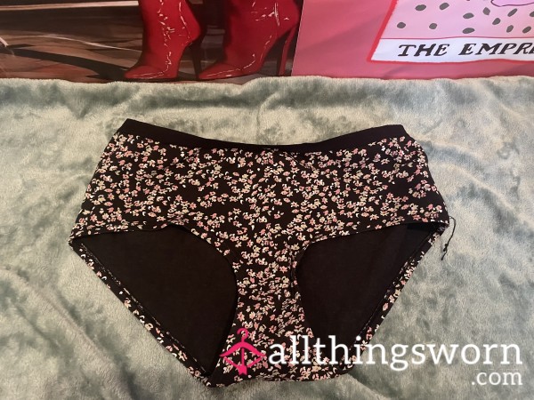 Delicate Flor*l Briefs – Soft, Sweet & Worn Just For You 🌸