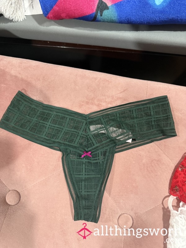 DELICIOUS Green Victoria’s Secret Thong Panties