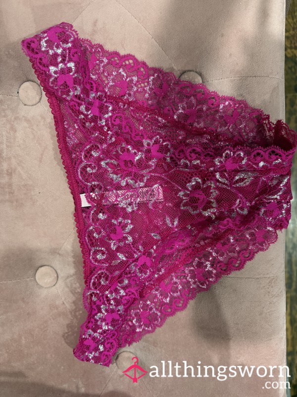 DELICIOUS, Hot Pink, Lace, Victoria’s Secret, Panty