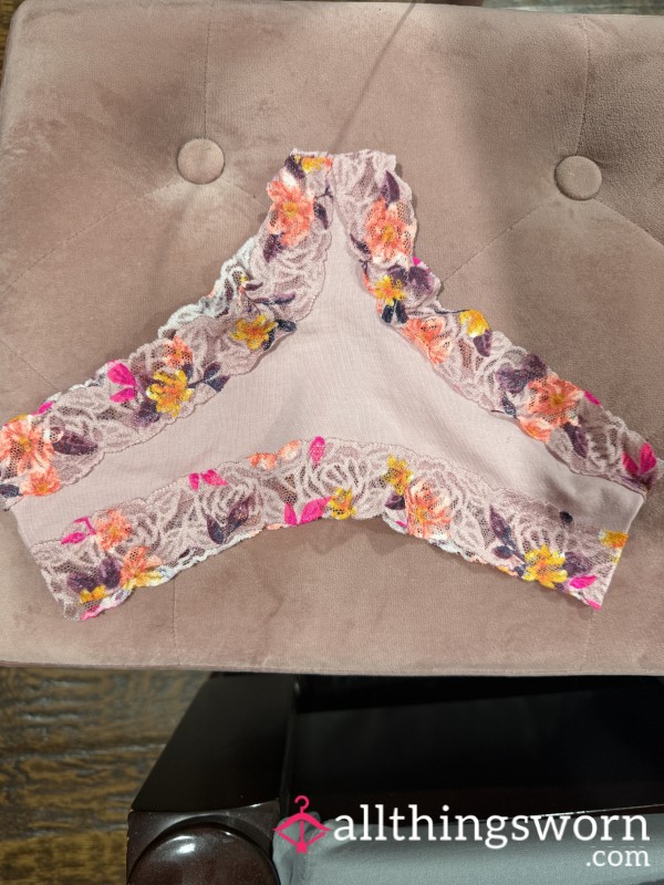 DELICIOUS, Pink, Cotton With Lace Trim, Victoria’s Secret, Thong, Panty