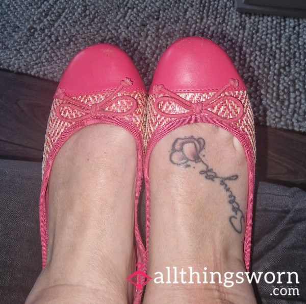 Deliciously Worn Dolly Shoes