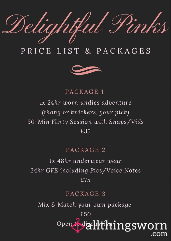 💕 Delightful Pinks Packages 💕