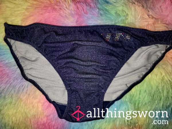 Denim Blue Panties With Sparkles ✨️
