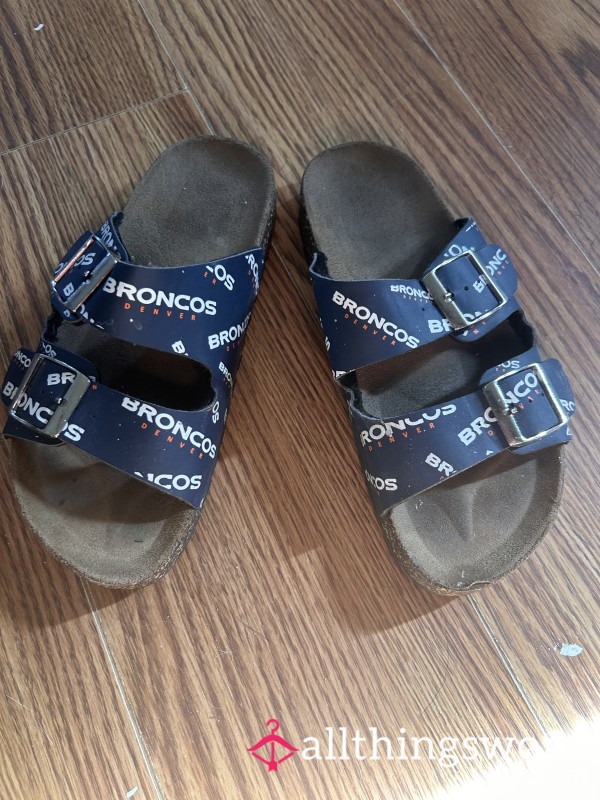 Used Sandals Birkenstocks – Deep Toe Prints & Heavily Worn By My Perfect Feet!