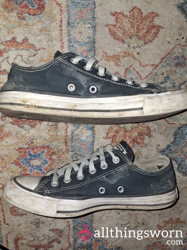 Destroyed Black Chucks