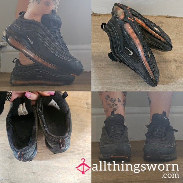 Destroyed Black Nike Air Max 97, Disgustingly Stinky 😷💦