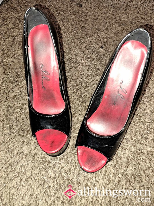 DESTROYED Ellie Stripper Shoes 6.5