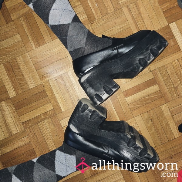 Destroyed Platform Loafers|| Custom Photo And Shipping Incl