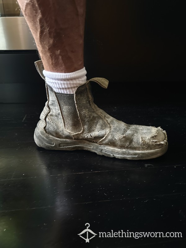 Destroyed Work Boots.