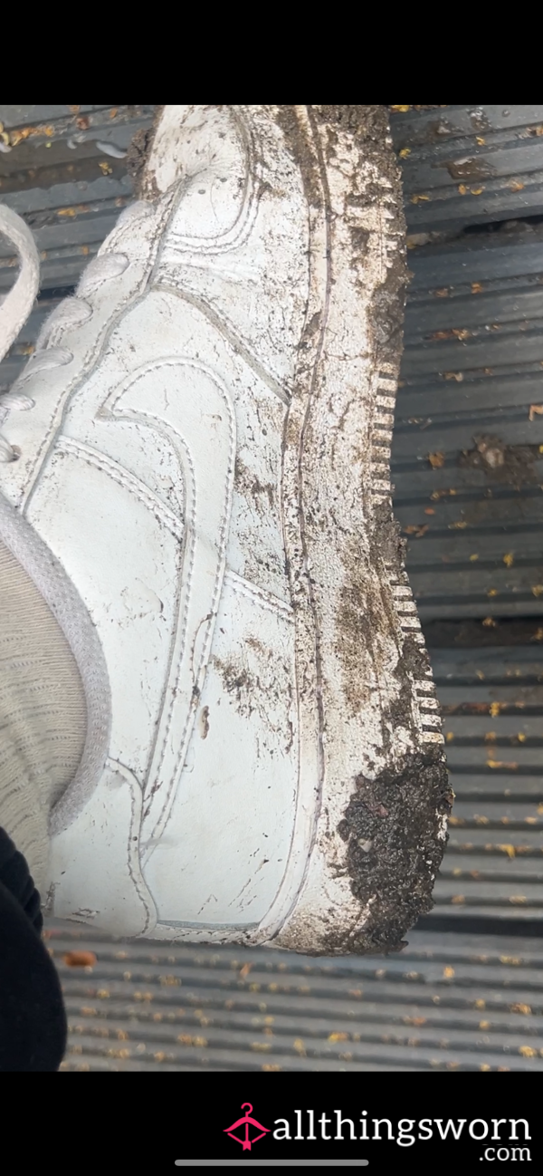 Destroying Nike Airforce😈muddy Disaster