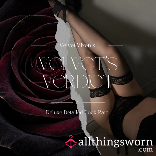 Velvet’s Verdict ⋆ Deluxe Detailed C*ck Rate