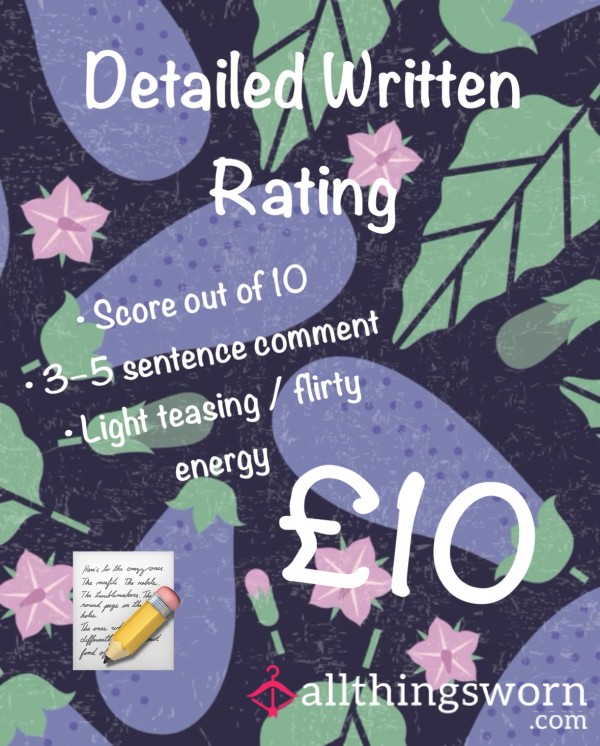 Detailed Written Rating