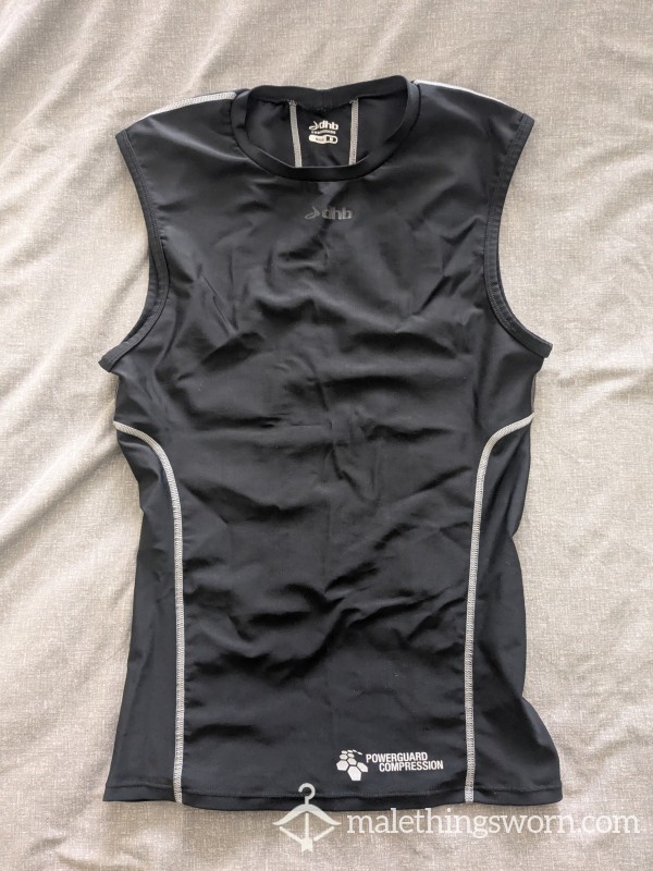 🔥 Used Men’s Compression Top – Dhb PowerGuard (M) – Sweaty, Tight, And Worn Hard 🔥