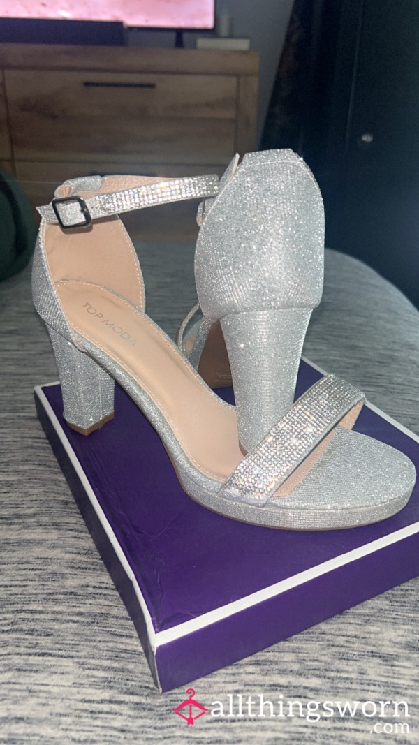 Diamond Open Toe Platform High Heel