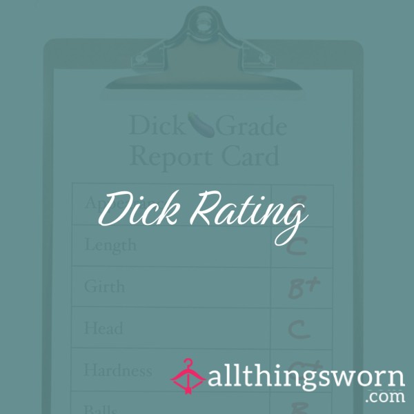 D*ck Rating Grade Card