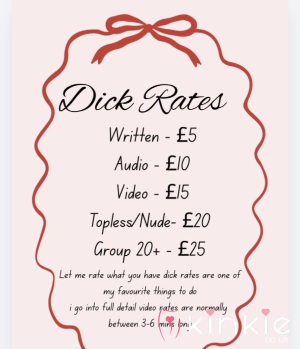 D*ck Rate Prices 🍆💦
